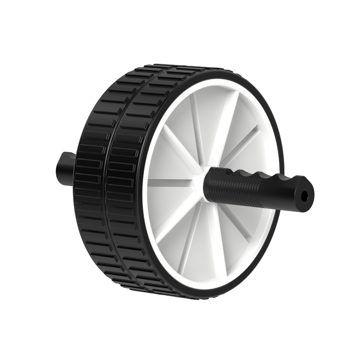 Ab Wheel voor gerichte fitnessoefeningen.