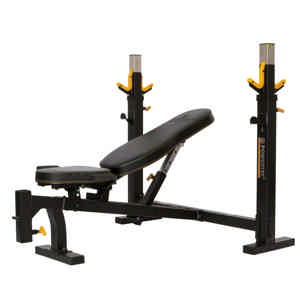 Halterbank Powertec WB OB Olympic Bench - Trainingsbank voor Olympische halterstangen.