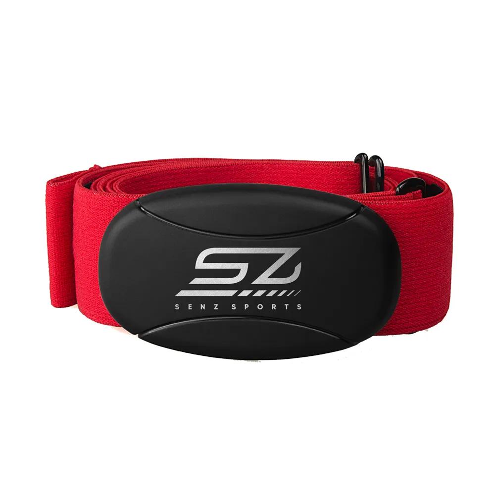 Hartslagmeter - Senz Sports 3-in-1 Borstband - Rood