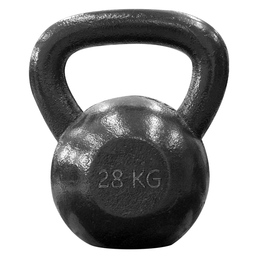 Kettlebell 28 kg Gietijzer voor Focus Fitness.