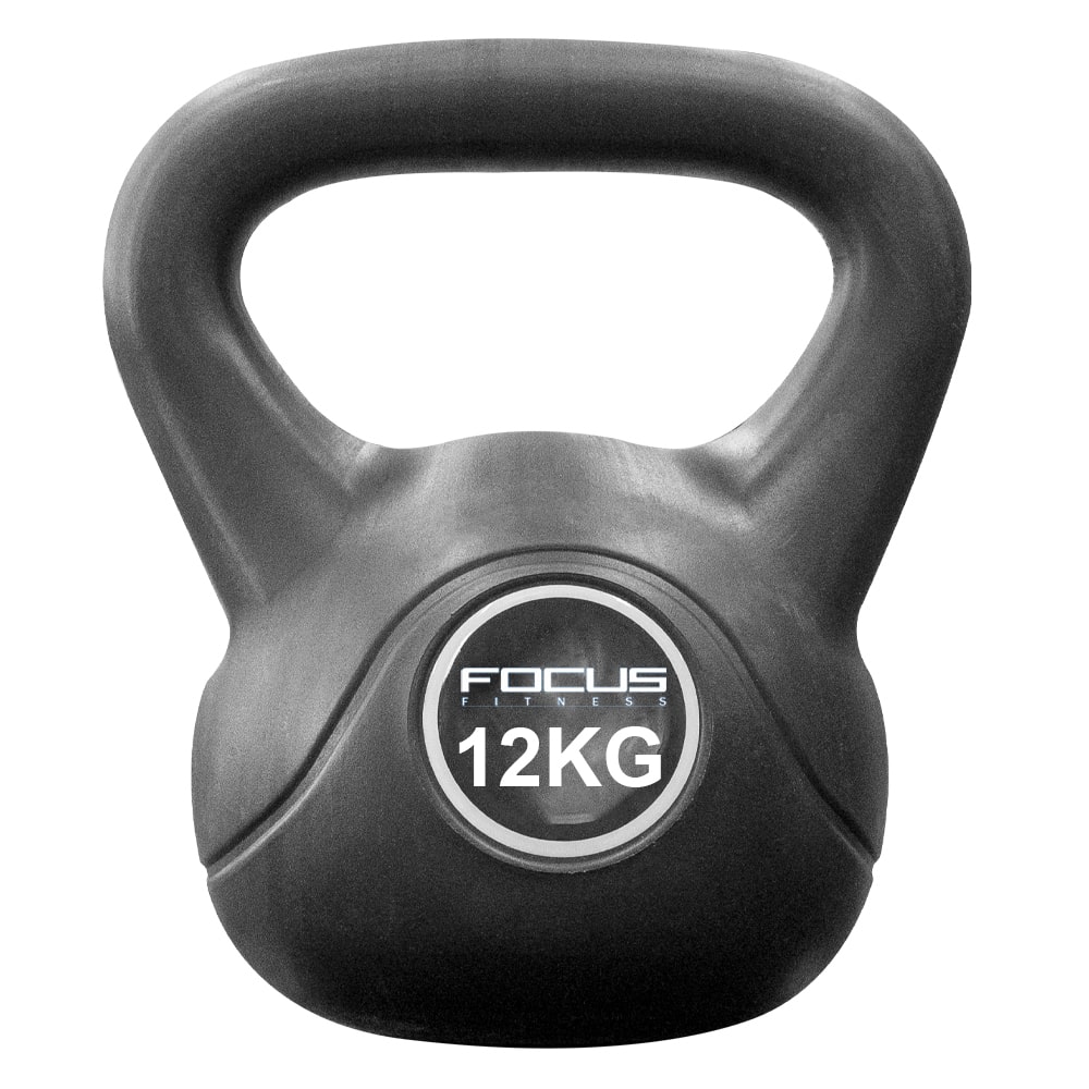 Kettlebell Focus Fitness 12 kg, van cement.