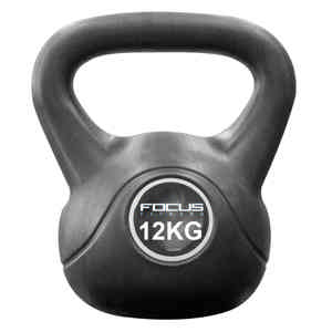 Kettlebell Focus Fitness 12 kg, van cement.