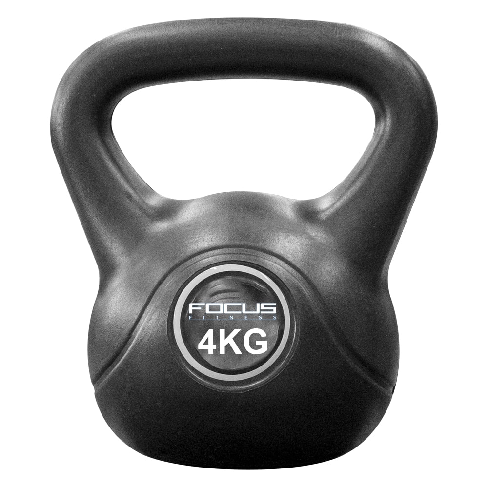 Kettlebell van 4 kg voor Focus Fitness.