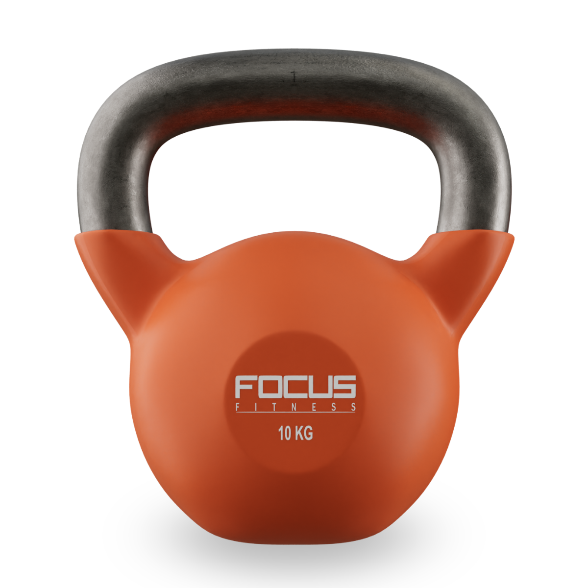 Kettlebell 10 kg Oranje van Focus Fitness.