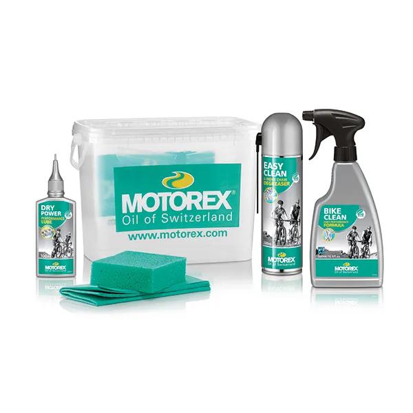 Motorex reiniger kit voor fietsen.