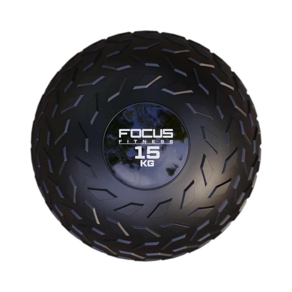 Slam Ball, 15 kg, met grip - Focus Fitness.