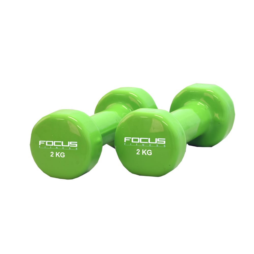 Vinyl Dumbbells 2 x 2 kg.