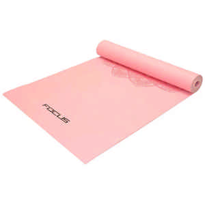 Yogamat - Focus Fitness - Roze met Print