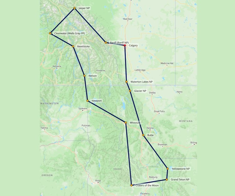 Beste van het Westen in 23 dagen