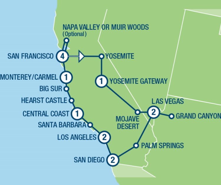 West Coast Insider: 15 dagen ontdekken, verkennen en genieten.