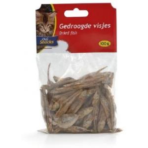 Gedroogde visjes kattensnack.