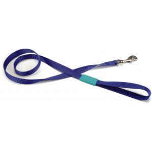 Hondenriem 120cm x 10mm, blauw.