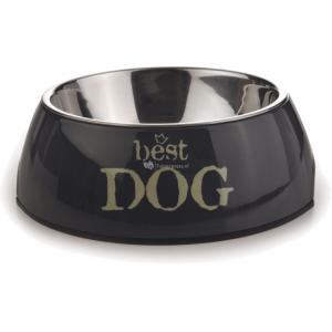 Hondenvoerbak Best Dog rond, grijs (18 cm)