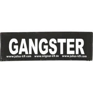 Julius K9 Gangster label, 11x3 cm.