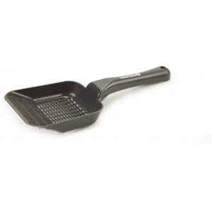 Kunststof kattenbakschep fijn - antraciet