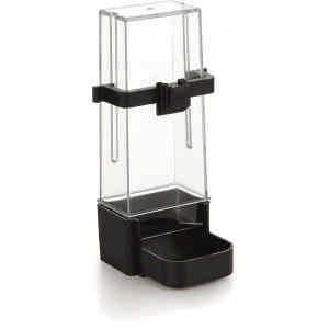 Voeder- en drinkfontein voor parkiet zwart