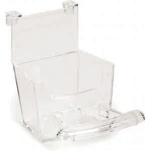 Voederbak voor vogels Stametal open transparant