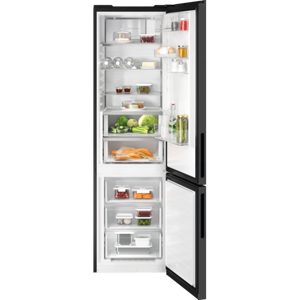 AEG 8000 Cooling 360 Koel-vrieskast, vrijstaand, 202 cm, zwart rvs.