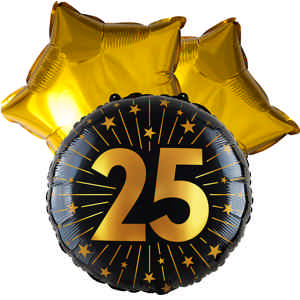 Ballon toefje 25ste verjaardag