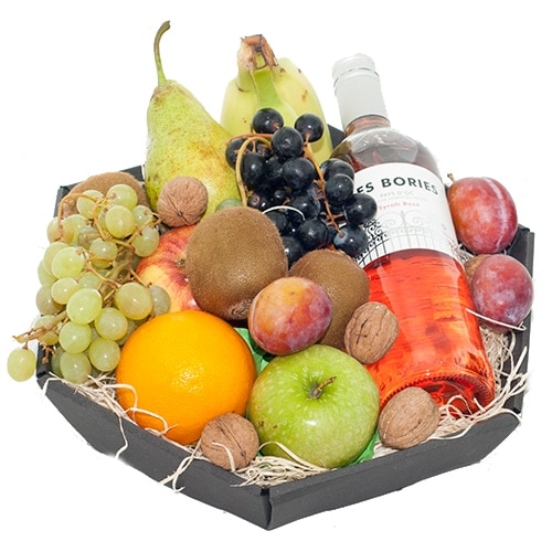 Fruitmand rosé wijn