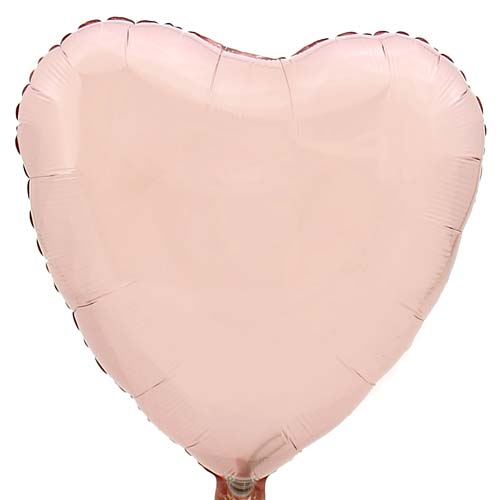 Hart ballon baby roze