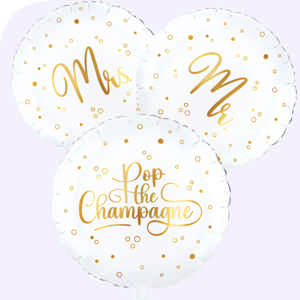 Mrs en Mr Pop the Champagne