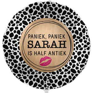 Paniek, paniek Sarah is half antiek