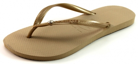 Havaianas slippers Slim Crystal Glamour Beige / Khaki HAV21