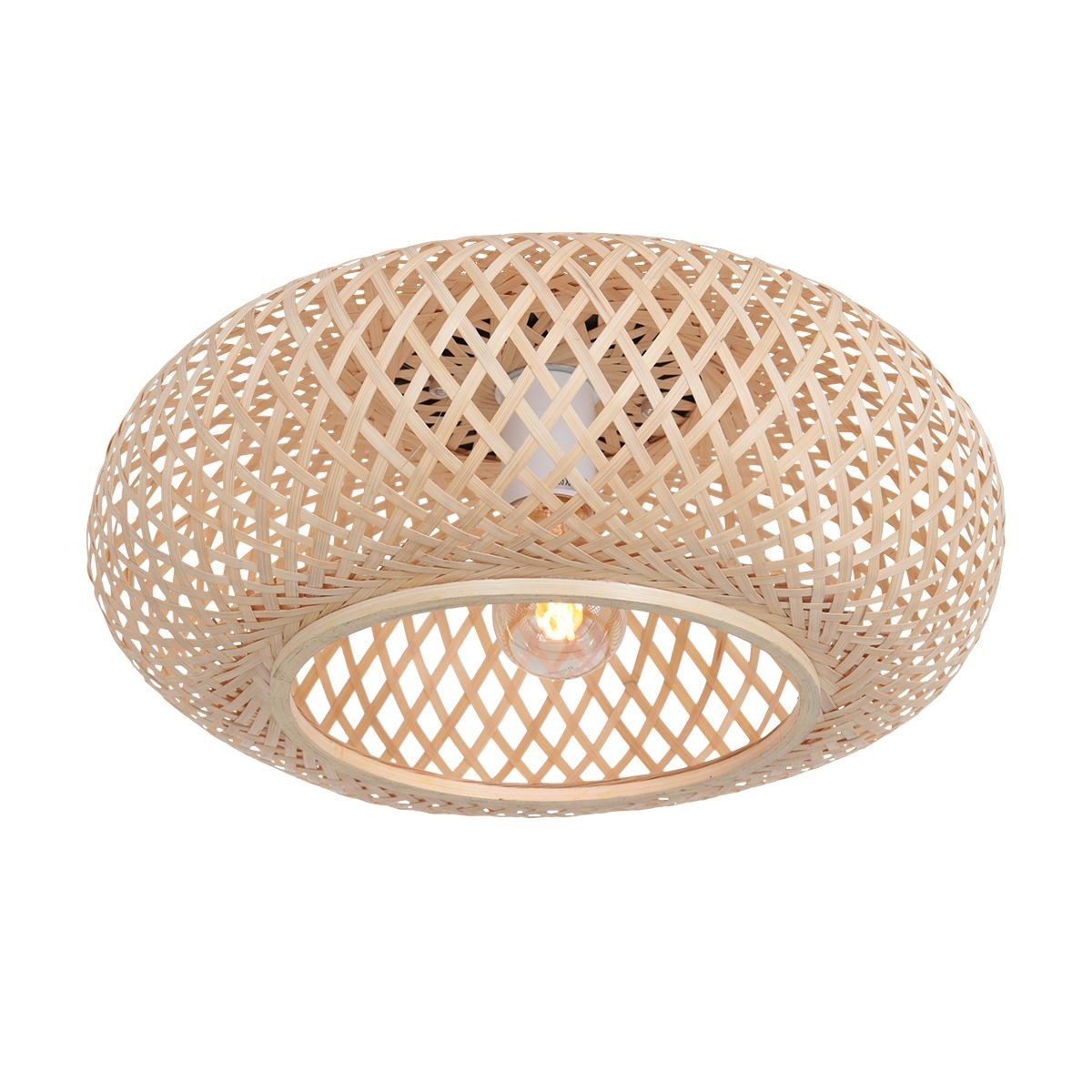 Anne Light & home Plafondlamp Maze Ø 42 cm bamboe beige