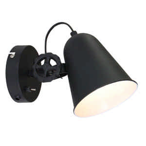 Anne Light & home Wandlamp dolphin zwart