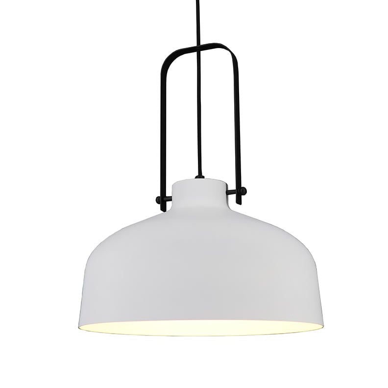 Artdelight Hanglamp wit zwart.