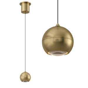 Artdelight Hanglamp Miami 1 lichts Ø 10 cm comfortlift warm goud