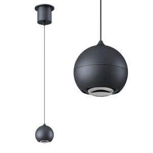 Artdelight Hanglamp Miami 1 lichts Ø 10 cm comfortlift zwart