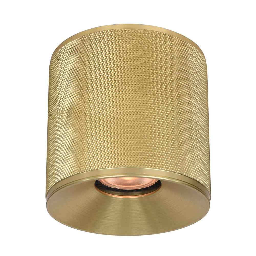 Artdelight Plafondlamp Costa 10 cm GU10 mat goud.