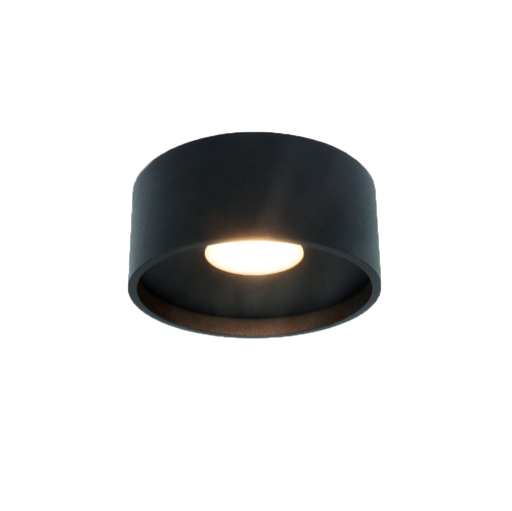 Artdelight Plafondlamp Oran Ø 12 cm zwart