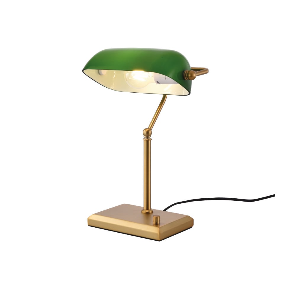 Artdelight Tafellamp Stanford H 37 cm goud groen