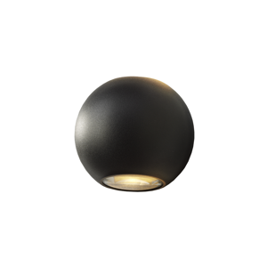 Artdelight Wandlamp Denver - 10 cm zwart.