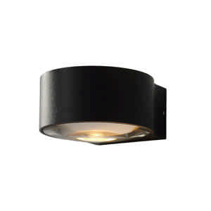 Artdelight Wandlamp Hudson Ø 11 cm zwart