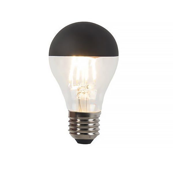 Calex LED E27 lamp 4 Watt kopspiegel zwart filament