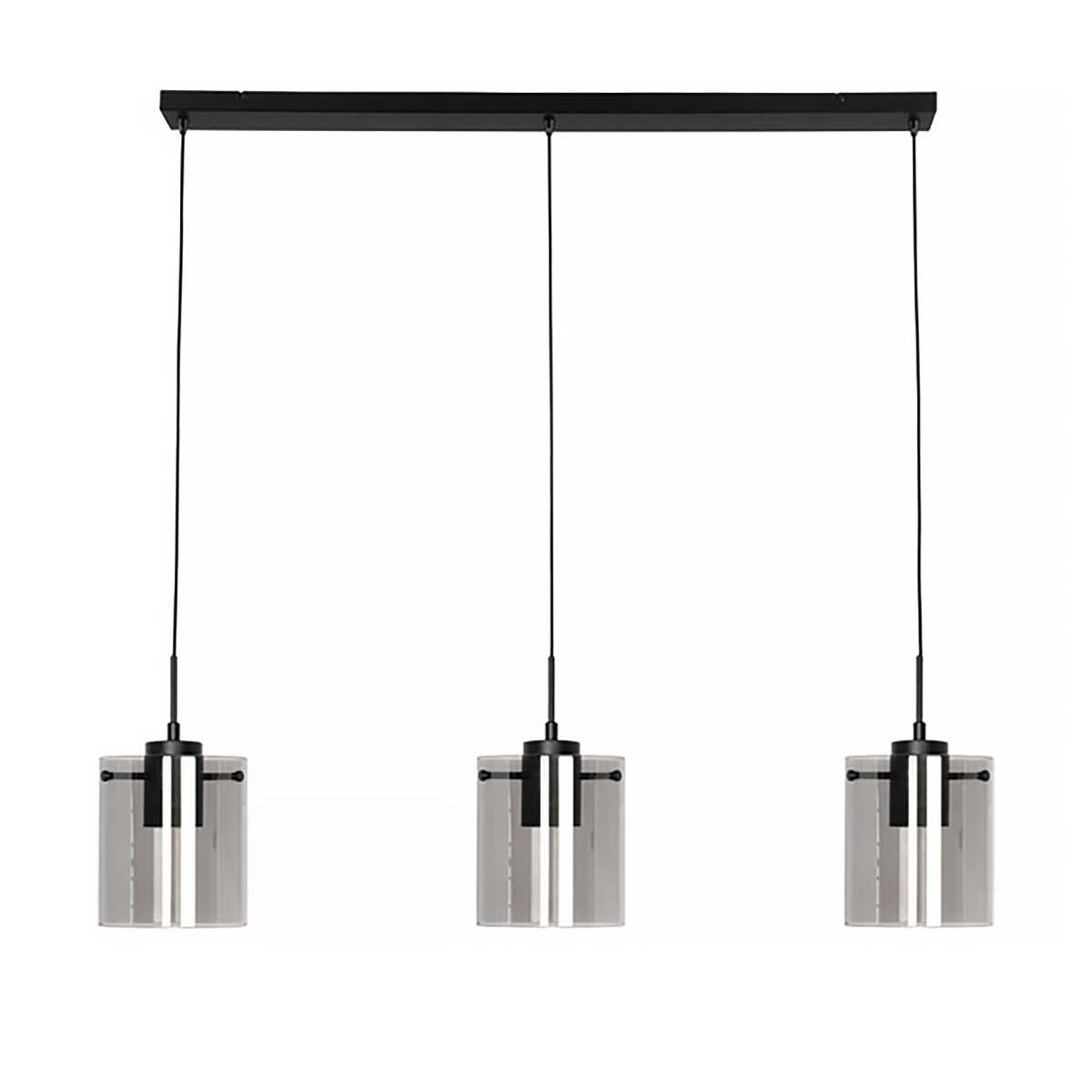 Freelight Hanglamp Interno 3 lichts L 100 cm zwart