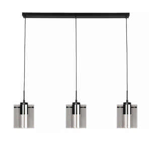 Freelight Hanglamp Interno 3 lichts L 100 cm zwart