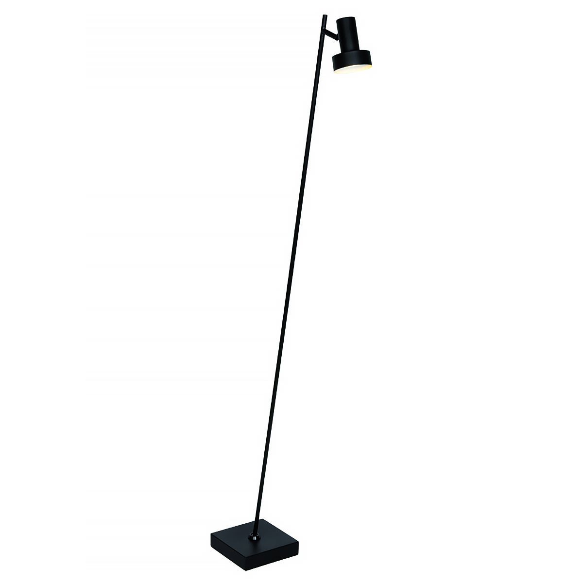 Freelight Vloerlamp Lunata 1 lichts H 130 cm zwart