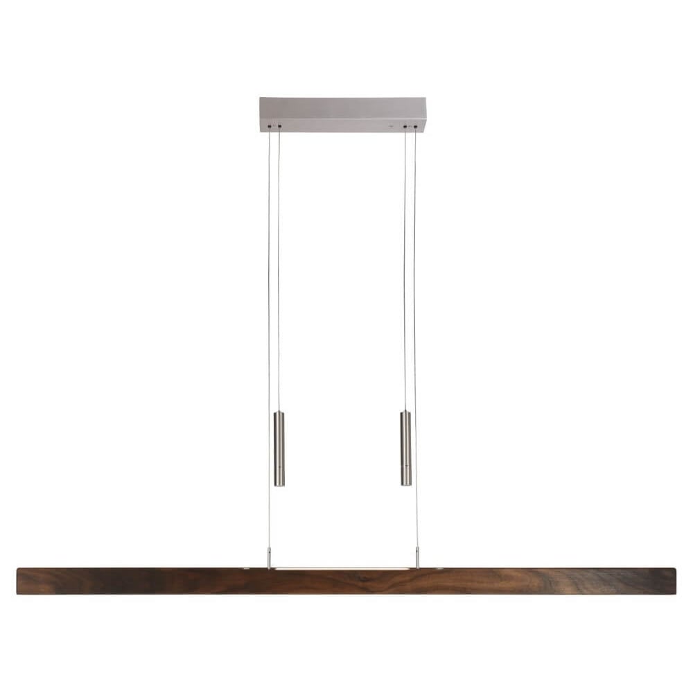 Herzblut Hanglamp Leonora Dim up-down 121 cm notenhout