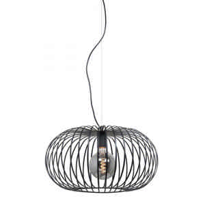 Zwarte Bolato hanglamp, 50 cm groot.