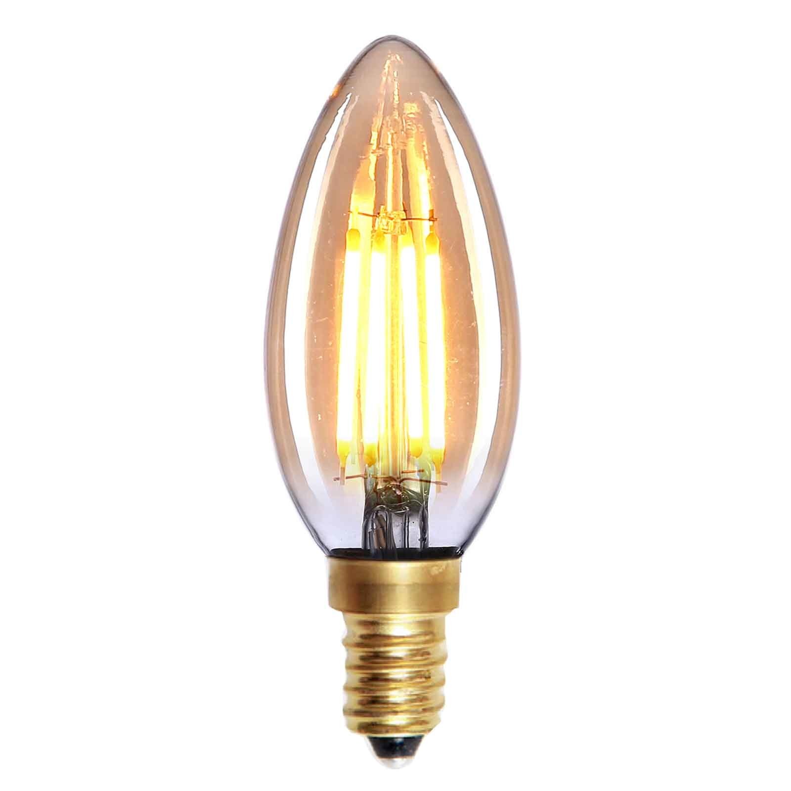 Highlight Lamp LED E14 kaars 4W 280LM 2200K Dimbaar amber