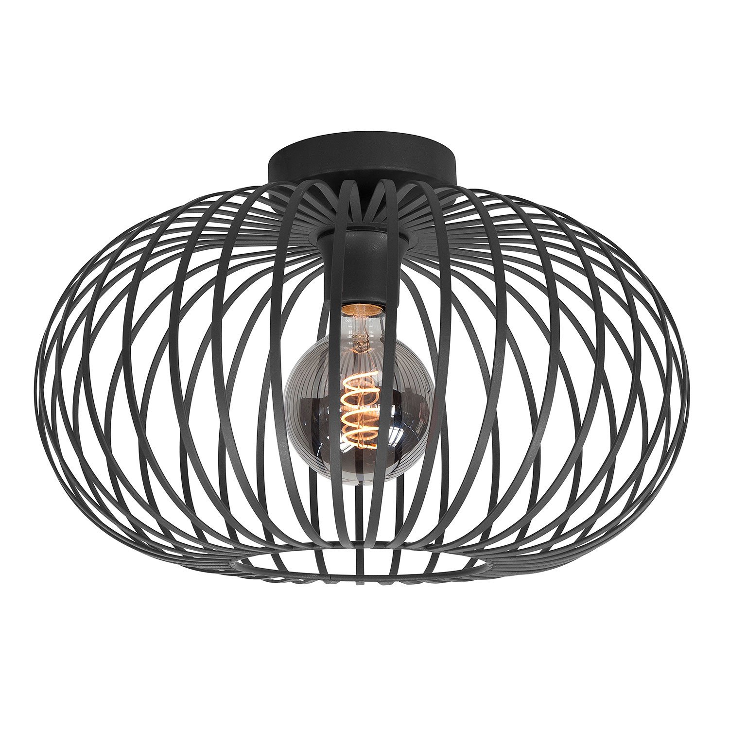 Plafondlamp Bolato 38 cm zwart