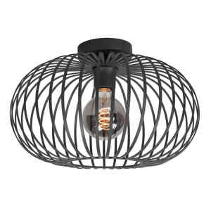 Plafondlamp Bolato 38 cm zwart