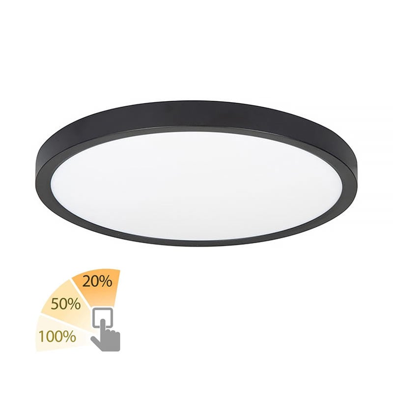 Piatto Plafondlamp Zwart