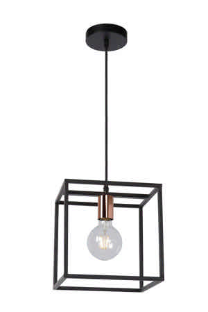 Lucide ARTHUR - Hanglamp - 1xE27 - Zwart