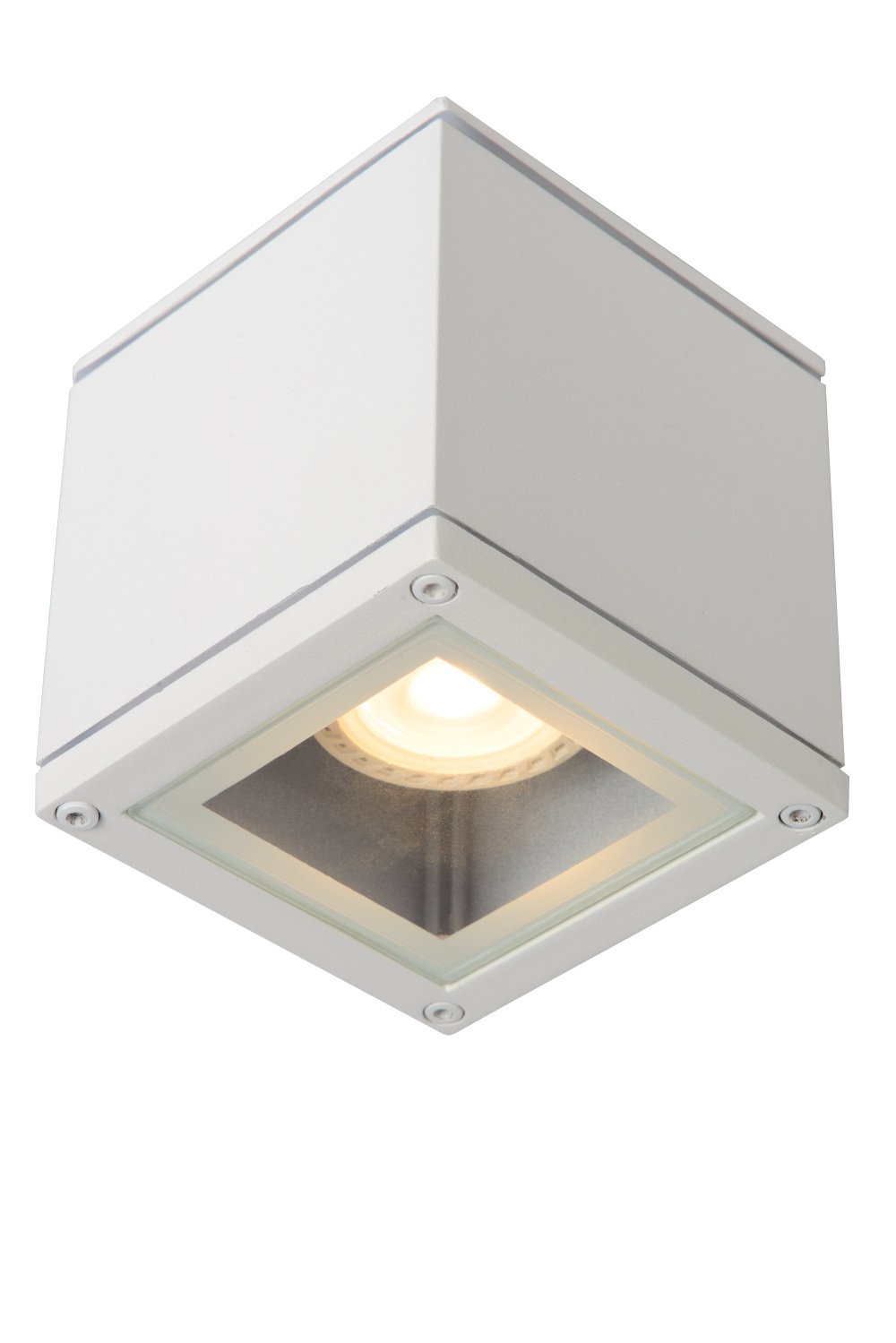 Lucide AVEN - Plafondspot Badkamer - 1xGU10 - IP65 - Wit